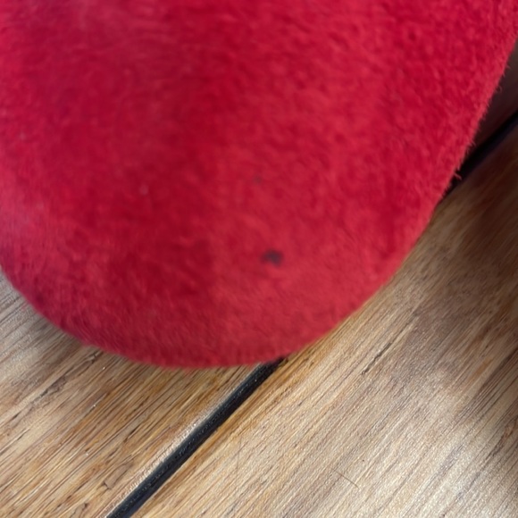 Diane Von Furstenberg crimson suede platform ankle shoes. Size 7B - Picture 4 of 13